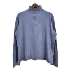 Polo by Ralph Lauren ポロ ラルフローレン ドライバーズニットセーター ワンポイントロゴ ライトブルー (メンズ L) 中古 古着 R9746