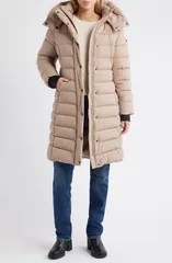 ビーシービージーマックスアズリア レディース アウター ジャケット・ブルゾン BCBG Max Azria Wateresistant Hooded Puffer Jacket Latteのサムネイル