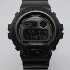 【稼働品】G-SHOCK ジーショック CASIO カシオ DW-6900MS-1 マットブラックレッドアイ 箱付