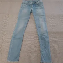 GAS JEANS EDITION デニムパンツ 40 ライトブルー EU製 スリム 美品のサムネイル