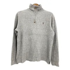 Polo by Ralph Lauren ポロ ラルフローレン ドライバーズニットセーター グレー (メンズ M) 中古 古着 R9911