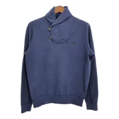 Polo by Ralph Lauren ポロ ラルフローレン ショールカラー スウェット ネイビー (メンズ L) 中古 古着 S0127