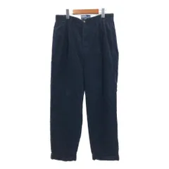 90年代 Polo by Ralph Lauren ポロ ラルフローレン HAMMOND PANT 2タック コーデュロイパンツ ネイビー (メンズ W33 L30) 中古 古着 S0305