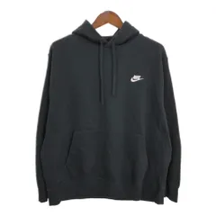NIKE ナイキ スウェット パーカー ワンポイントロゴ ブラック (メンズ) 中古 古着 S1778のサムネイル