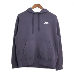 NIKE ナイキ スウェット パーカー スポーツ ワンポイントロゴ ネイビー (メンズ M) 中古 古着 S1895のサムネイル