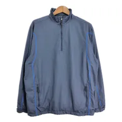 NIKE GOLF ナイキゴルフ ハーフジップ プルオーバージャケット スポーツ ネイビー (メンズ L) 中古 古着 S1950