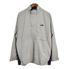 PUMA プーマ ハーフジップ プルオーバージャケット スポーツ グレー (メンズ L) 中古 古着 S2173