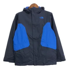 THE NORTH FACE ノースフェイス HYVENT マウンテンパーカー アウトドア ネイビー (ボーイズ XL) 中古 古着 S2279