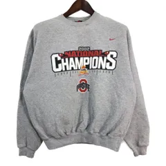 00年代 NIKE ナイキ オハイオステート・バックアイズ スウェット アメフト カレッジ グレー (メンズ M) 中古 古着 S2413