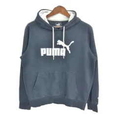 PUMA プーマ パーカー ブラック (メンズ M) 中古 古着 S2637のサムネイル