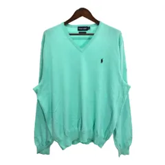 POLO GOLF ポロゴルフ セーター ワンポイントロゴ エメラルドグリーン (メンズ XL) 中古 古着 S2666のサムネイル
