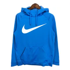 NIKE ナイキ ロゴ パーカー スポーツ ブルー (メンズ M) 中古 古着 S2712のサムネイル
