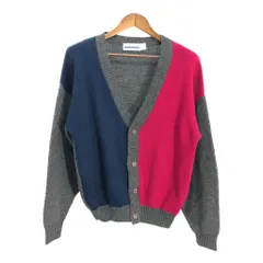 90年代 USA製 JASON DANIELS アクリル ニット カーディガン マルチカラー (メンズ M) 中古 古着 S2776