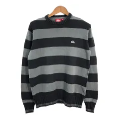 Quiksilver クイックシルバー コットン ニット セーター ボーダー マルチカラー (メンズ M) 中古 古着 S2781のサムネイル
