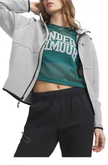アンダーアーマー レディース アウター ジャケット・ブルゾン フリース Under Armour Unstoppable Fleece Jacket Mod Gray Black ブラック