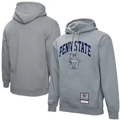 ミッチェルネス メンズ アウター パーカー・スウェット Mens Mitchell Ness Heather Gray Penn State Nittany Lions Classic Arch Puのサムネイル