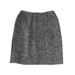 ESCADA エスカーダ スカート 36 ブラック ホワイト ツイード 膝丈 ウール シルク タイトスカート フォーマル 高級 上品 レディースのサムネイル