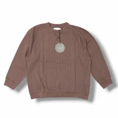 参考上代18480円 未使用 VOAAOV 25SS QUILTING STITCH OPEN END JERSEY Rib Gusset L/S T-Shirt スウェット カットソー 長袖Tシャツ ヴォアーブ VOCT-N41 ブラウン 2 12558M