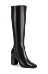カール ラガーフェルド レディース シューズ ブーツ・レインブーツ ヒール KARLAGERFELD PARIShreya Sculpted Block Heel Knee High Boot Blaのサムネイル