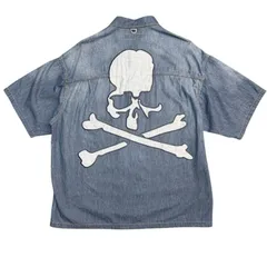 【美品】人気完売商品 サイズ【L】マスターマインドジャパン Mastermind JAPAN 26SS／ MJ SS DENIM SHIRT ／ショートスリーブデニムシャツ ／MJ26EE1-SH016　8065000232341のサムネイル