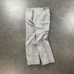 BEAUTY&YOUTH UNITED ARROWS ビューティーアンドユース ユナイテッドアローズ カーゴパンツ ピーチスキン ストレート 無地 グレー 灰色 リネン混 メンズ XL 大きいサイズ 1214-129-2488