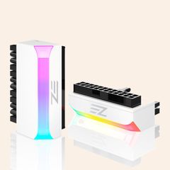 24ピン90度電源コネクタ 5V3ピンARGBメスからオス ATX - EZDIY-FAB 白
