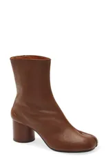 マルタンマルジェラ レディース シューズ ブーツ・レインブーツ レザー Maison Margiela Tabi Leather Boot Warm Coffee コーヒー