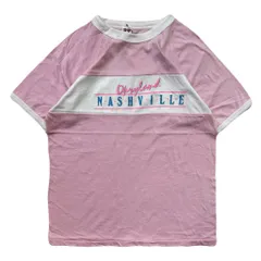 USA製 ~80s B&E Opryland Nashville アメリカ テーマパーク リンガーTシャツ ピンク×ホワイト XLサイズ No.EA261