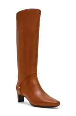 アンクライン レディース シューズ ブーツ・レインブーツ Anne Klein Iverson Knee High Boot Cognac Smoothのサムネイル