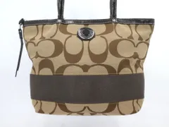 コーチ　シグネチャー　キャンバス　ベージュ　トートバッグ　1087