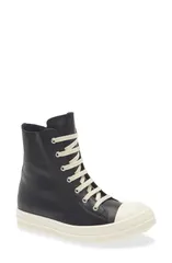 リックオウエンス レディース シューズ スニーカー Rick Owens High Top Sneaker Black Milk Milk ブラックのサムネイル
