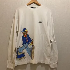 X-LARGE【エクストララージ】長袖 Tシャツ ホワイト フロント プリント ロゴ 刺繍 L