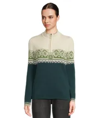 ダールオブノルウェイ レディース アウター ニット・セーター ミニ Dale of Norway Moritz Feminine PinegreenOffwhのサムネイル