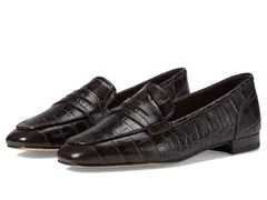 コールハーン レディース シューズ サンダル ローファー Cole Haan Tarese Soft Loafers Dark Chocolate Croc Print Leather チョコレート
