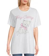 ジャンクフード レディース トップス Tシャツ Junk Food Very Cutesy Short Sleeve Oversized TShirt White ホワイト