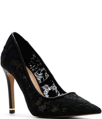 テッドベーカー レディース シューズ ヒール フラワー柄 メッシュ フラワー Ted Baker London Cara Icon Floral Mesh Stiletto Pumps Black ブのサムネイル