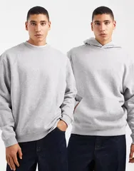エイソス メンズ アウター パーカー・スウェット リラックスフィット スウェット シャツ パーカー ASOS DESIGN essentials relaxed fit 2 pack hoodie and sweatshirt set in heather G