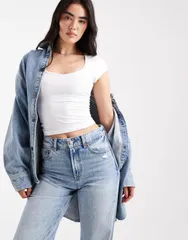 コットンオン レディース トップス Tシャツ Cotton Hold Me short sleeve tshirt WHITE ホワイト