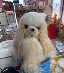ツジペット お手入れワンチャン 犬 ぬいぐるみ ツジペット お手入れワンちゃん 18cm - 「宝の森」昭和レトロ雑貨