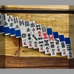 【専用】エイト様【バラ売】麻雀牌 全自動麻雀卓用 28mm 青 5ピンx2、5ソウx2、5萬x2