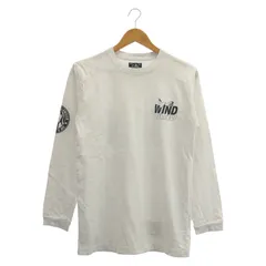 【中古】WIND AND SEA×Hysteric Glamour　20SS　クルーネック　バックプリント　L/S Tee　M　白　WDS-HYS-2-03[79]