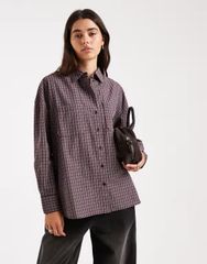 新品 GANNI ガニーシルク混チェックシャツ 58,000円 - メルカリ