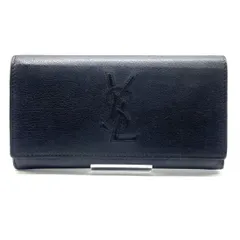 ★Yves Saint Laurent イヴサンローラン YSL 長財布 ブラック レザー レディース 中古 ★007493