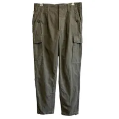 EURO ユーロ ミリタリー GERMAN ARMY ドイツ軍 カーゴパンツ ボタンフライ オリーブグリーン カーキ No.P279