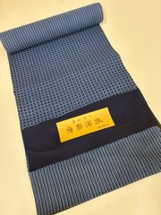 竺仙浴衣反物＊両面染＊本染浴衣＊ 紺 藍 シンプル - メルカリ