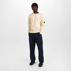 シーピーカンパニー メンズ アウター パーカー・スウェット シャツ CP Company Mens Lens Crewneck Sweatshirt Frozen Dew 114のサムネイル