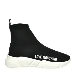 ラブ モスキーノ レディース シューズ スニーカー ロゴ Love Moschino Logo Sock Trainers Black 000 ブラックのサムネイル