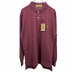 新品タグ付 YSL イヴサンローラン長袖ポロシャツ メンズL 綿100 