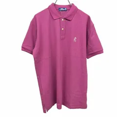 【新品】東京ディズニーランド TOKYO DISNEYLAND ポロシャツ 鹿の子 ミッキーマウスの刺繍 半袖 綿100% M パッションピンク メンズ