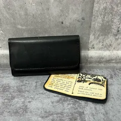 【COACH】コーチ レザーキーケース 無地デザイン レザーモチーフ レザー メンズ ユニセックス ブラック 黒色 キーケース フラップ式 シンプルデザイン ギャランティ付き